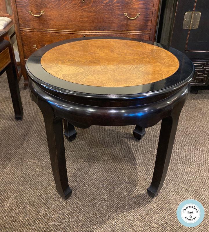 LOVELY ROUND ASIAN STYLE HIGH END SIDE TABLE BY CENTURY FURNITURE...$249.00